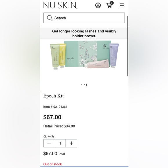 Nu Skin Epoch Blossom Essential Oil Hand Cream Kit - Picture 3 of 3